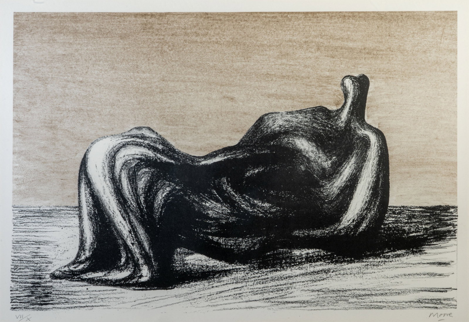 Henry Moore (British, 1898-1986) Draped Reclining Nude (1 of 5)