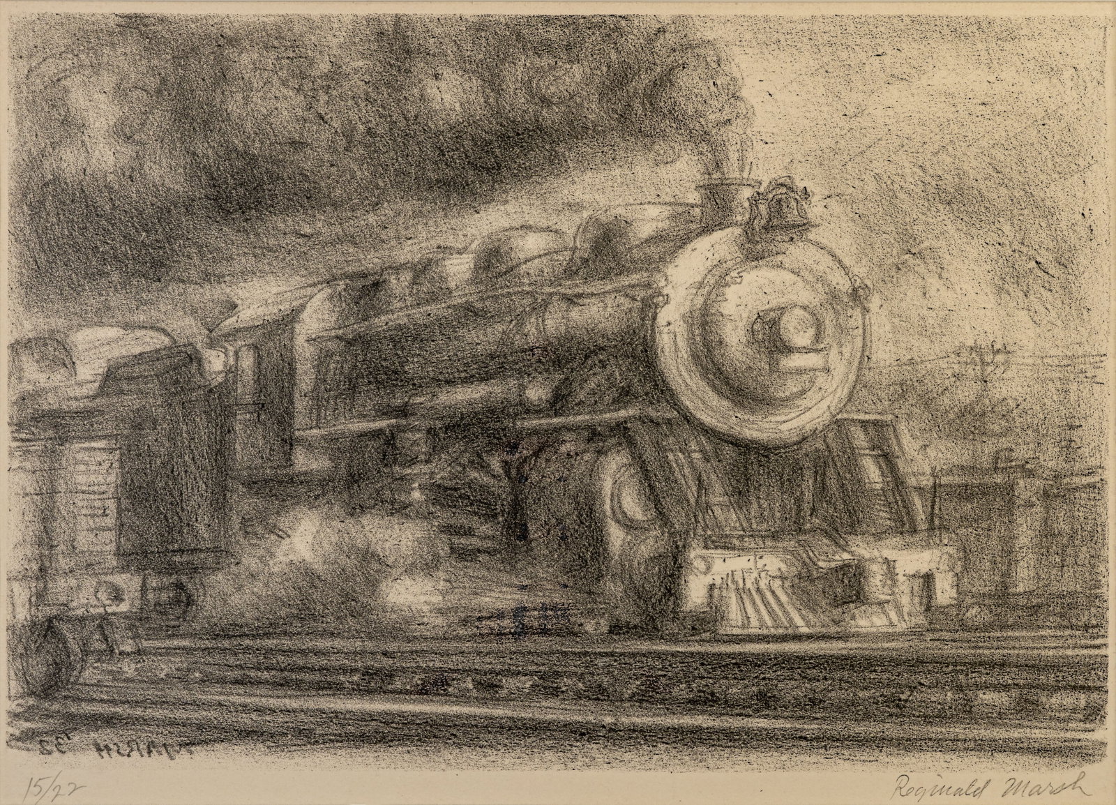Reginald Marsh (American, 1898-1954) Railroad (1 of 5)