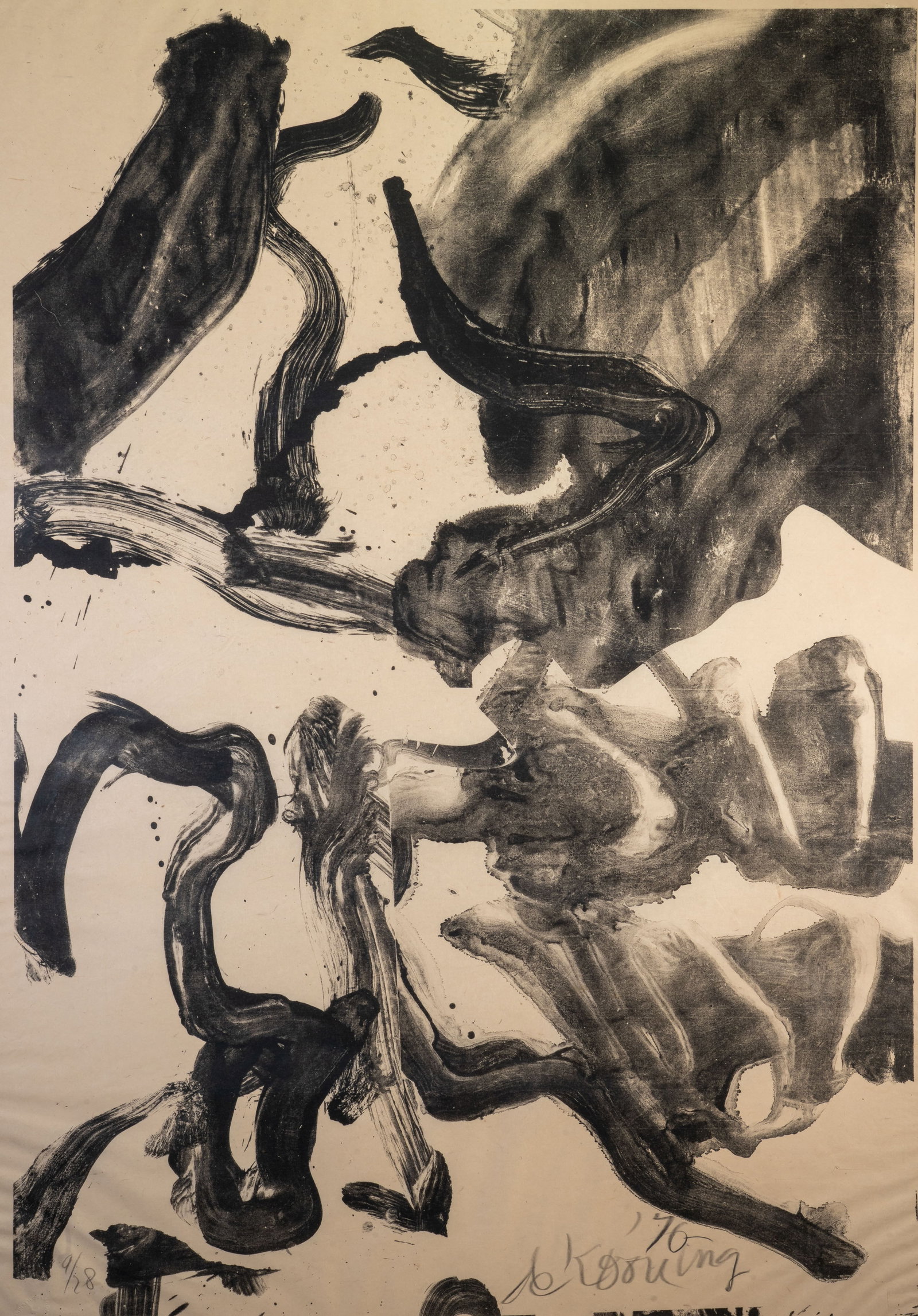 Willem de Kooning (Dutch-American, 1904-1997) Reflections: To Kermit for Our Trip to Japan. (1 of 7)