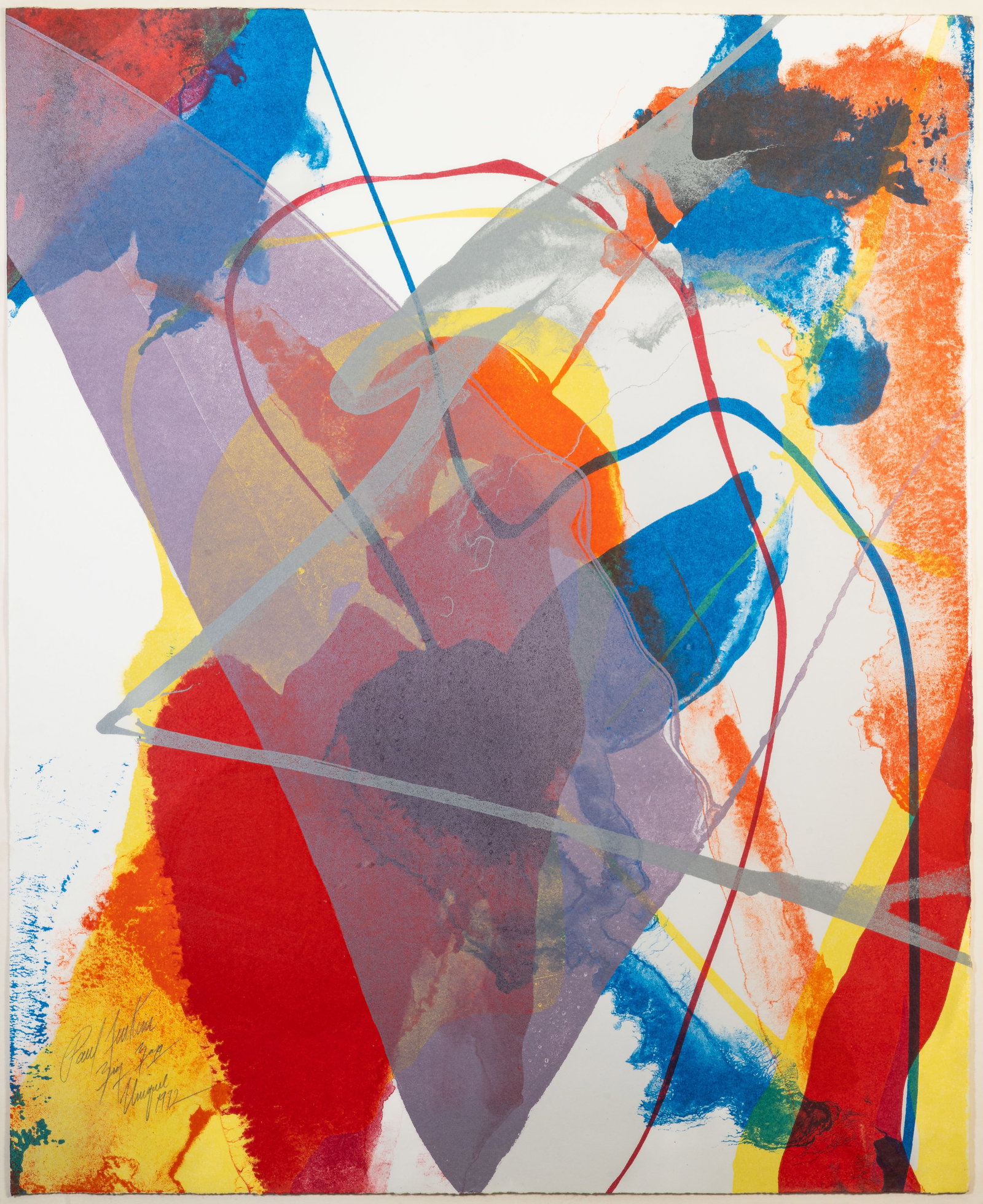 Paul Jenkins (American, 1923-2012) Zig Zag Unique (1 of 5)