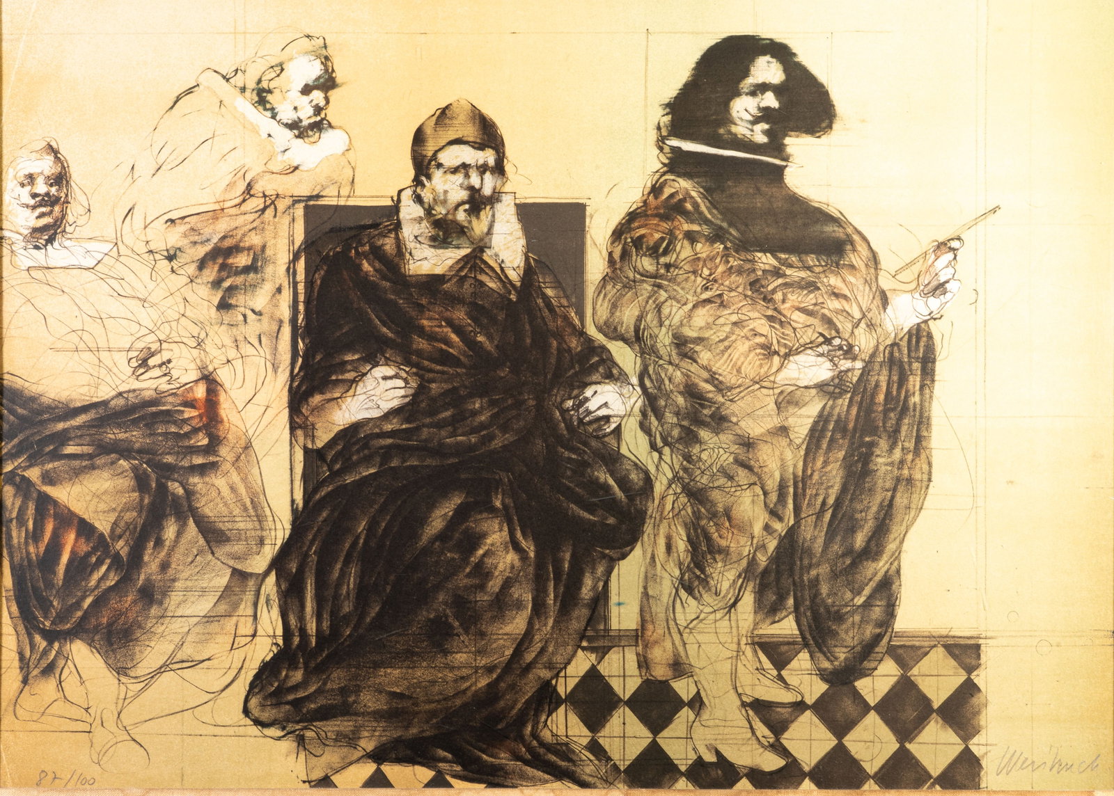 Claude Weisbuch (French, 1927-2014) L'Atelier de Amsterdam (1 of 6)