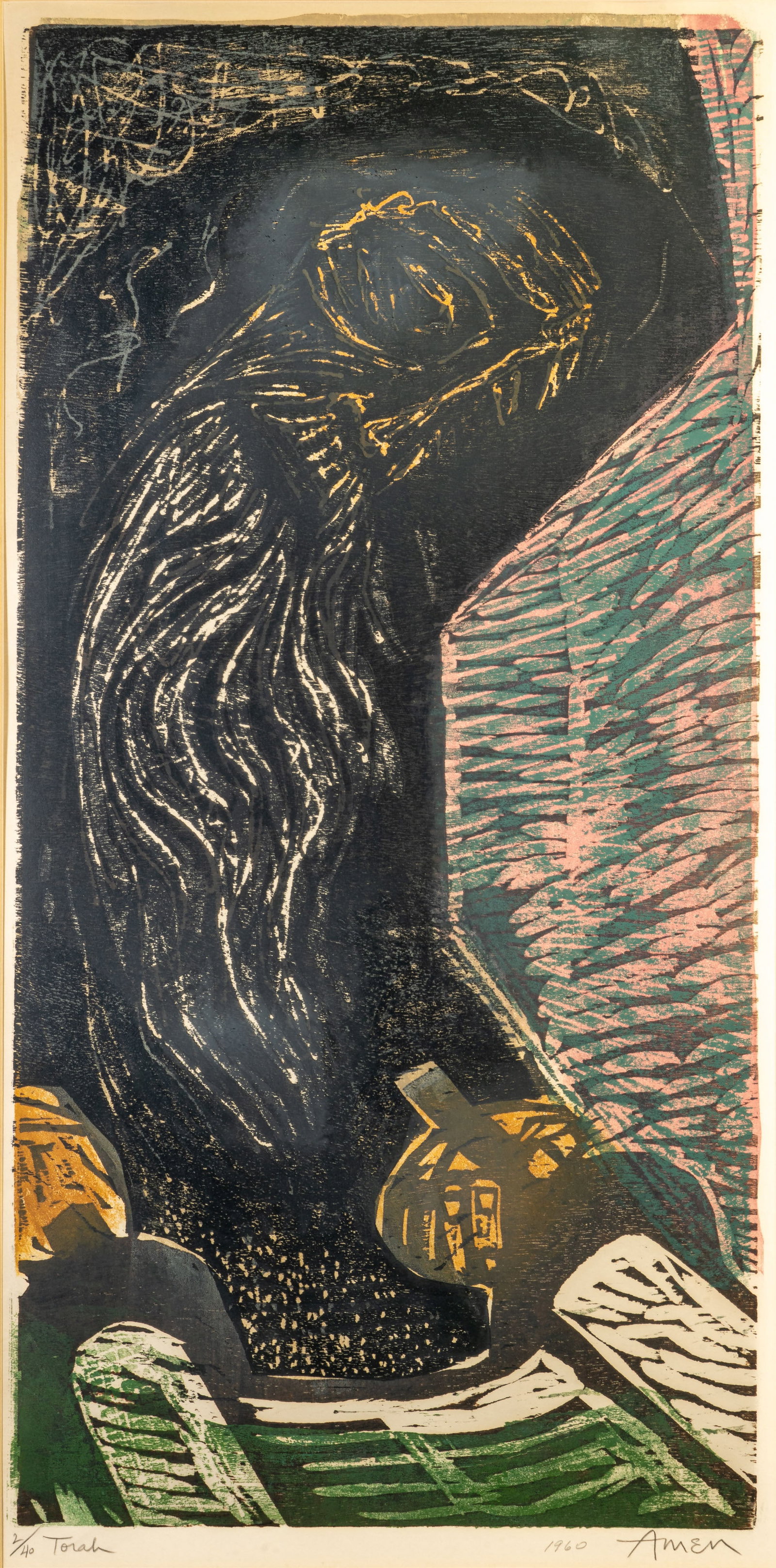 Irving Amen (American, 1918-2011) Two Works on Paper (1 of 12)