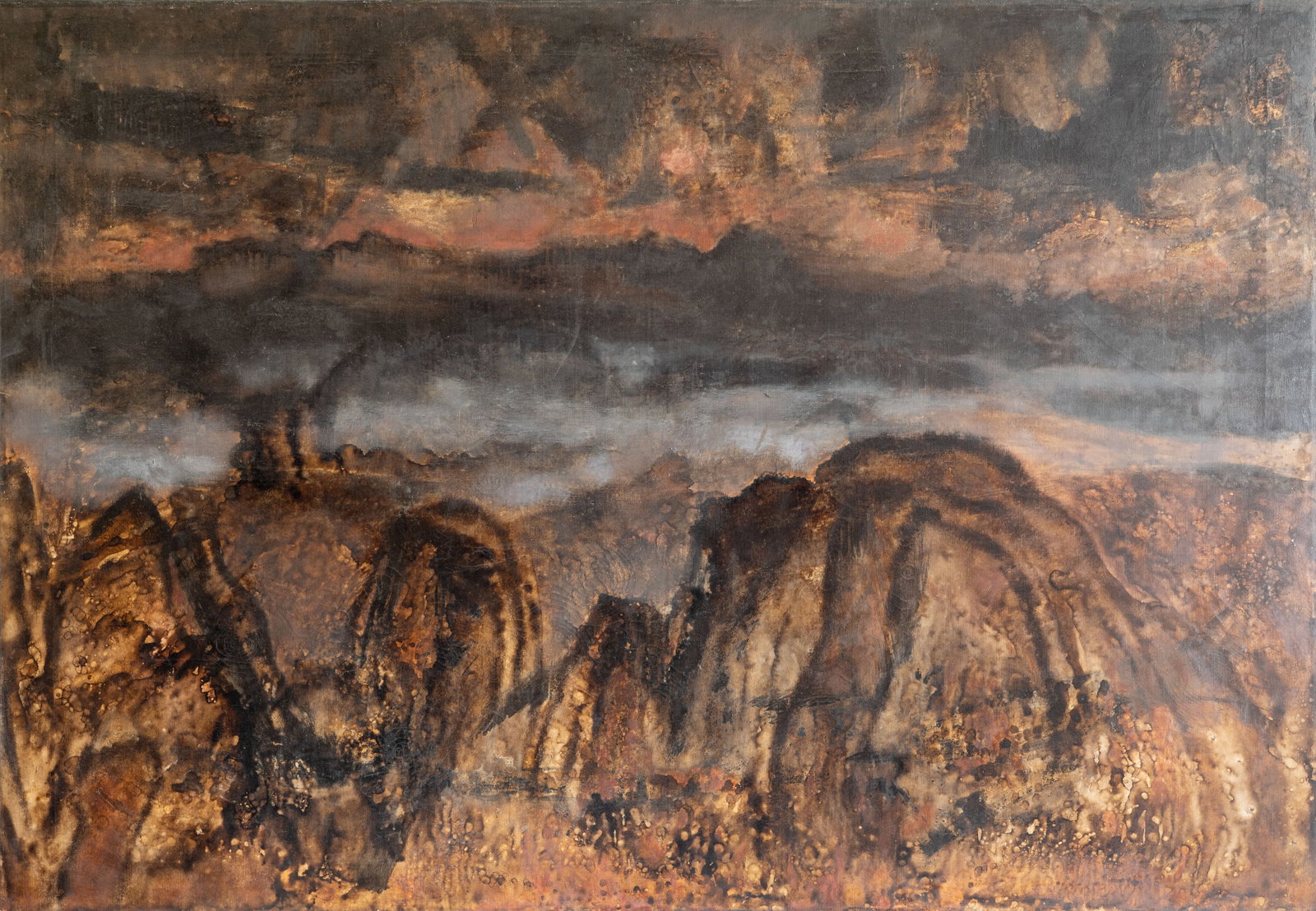 Fred Kline (American, 1924-1978) Abstract Landscape (1 of 9)