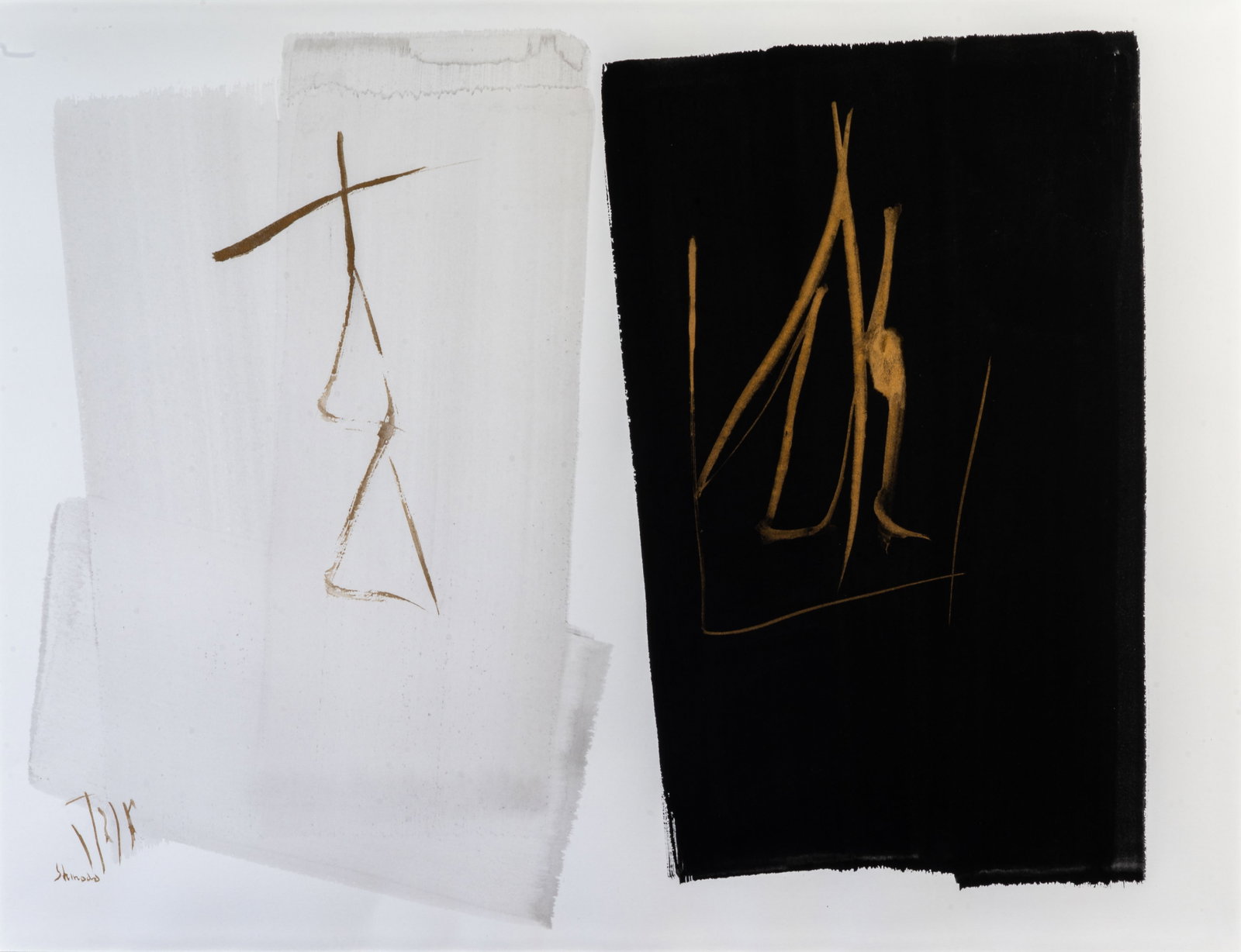 Toko Shinoda (Japanese, 1913-2021) Homage to Noh (1 of 5)