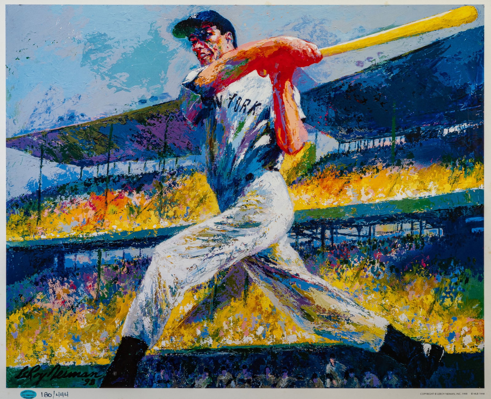 Leroy Neiman (American, 1921-2012) The Joe DiMaggio Cut (1 of 7)