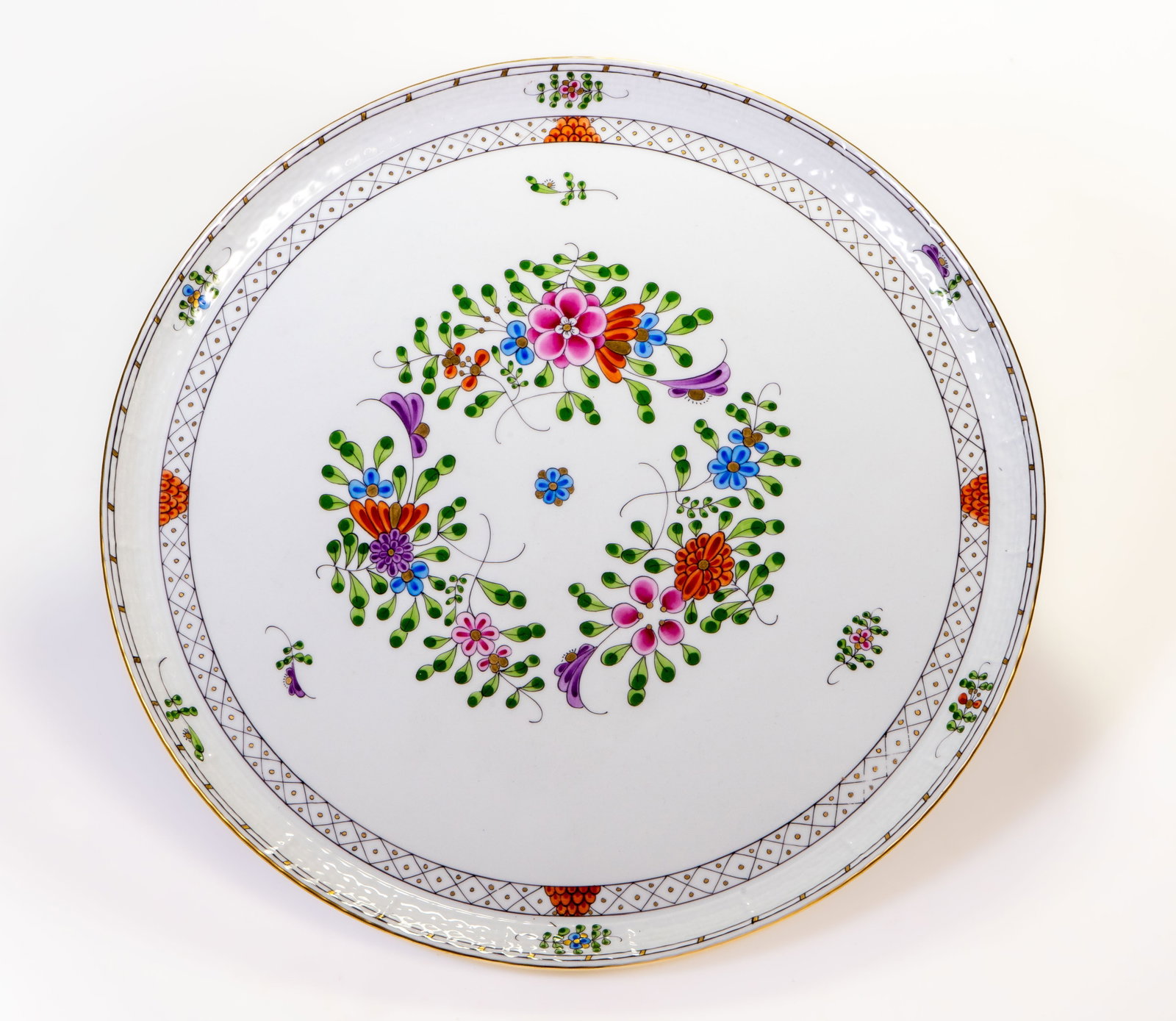 Large Herend Waldstein WMC Design Serving Tray Charger (1 of 4)