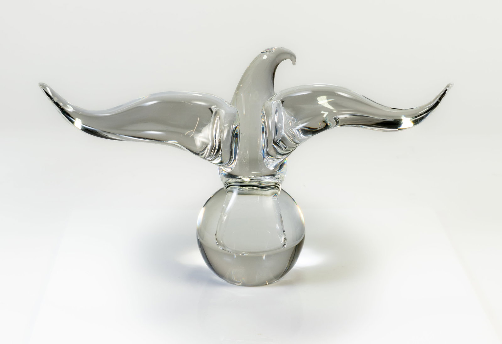 STEUBEN Crystal Eagle on Ball - 5