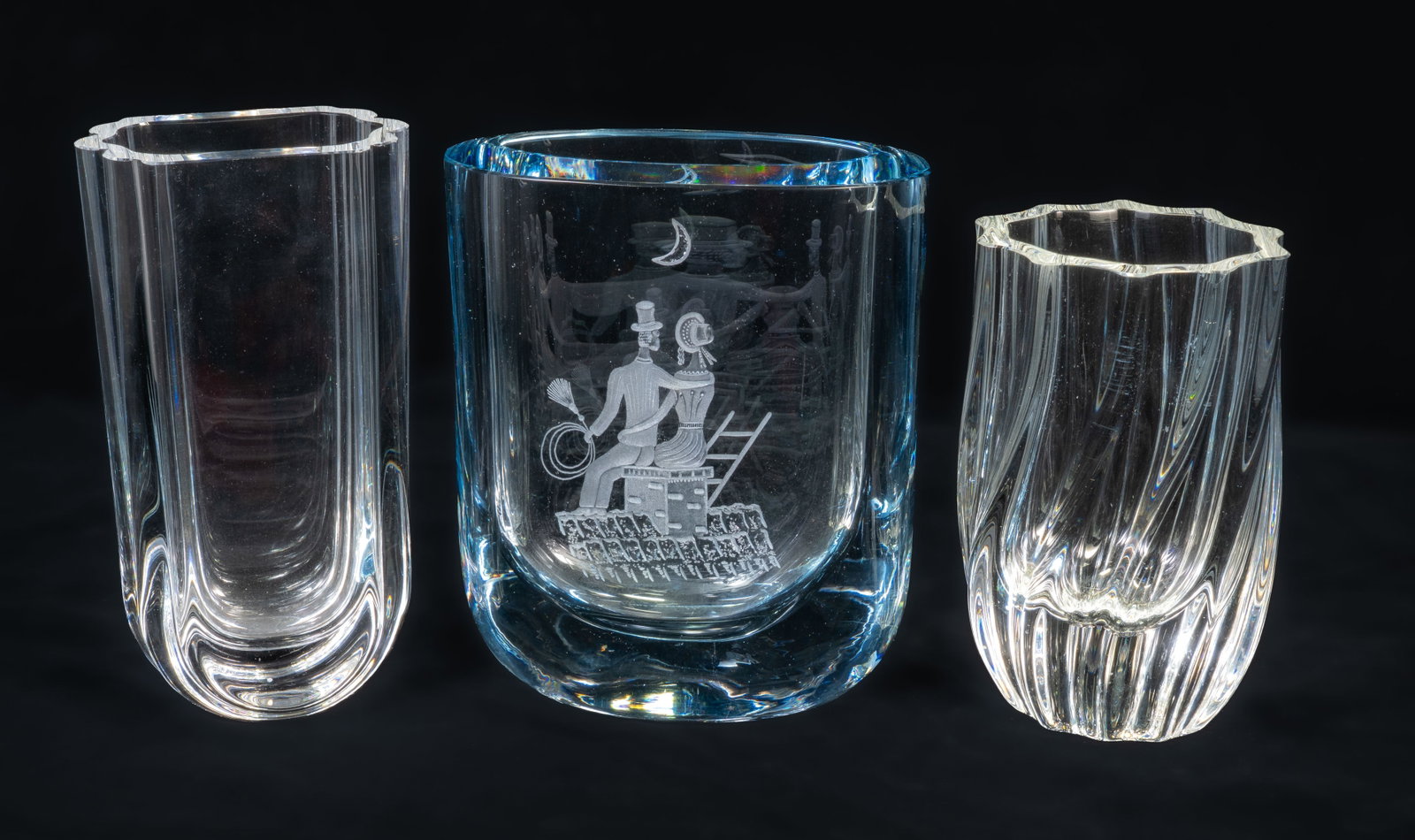 Three Crystal Vases Kosta Boda & Strombergshyttan (1 of 12)