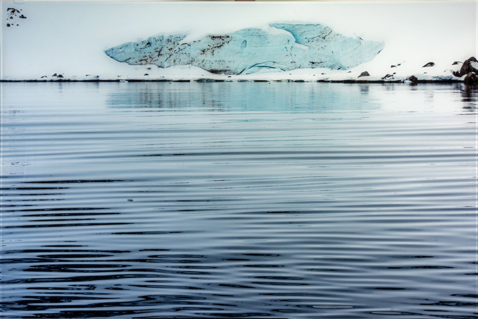Penny Ashford Photograph "Blue Ice Ripples"