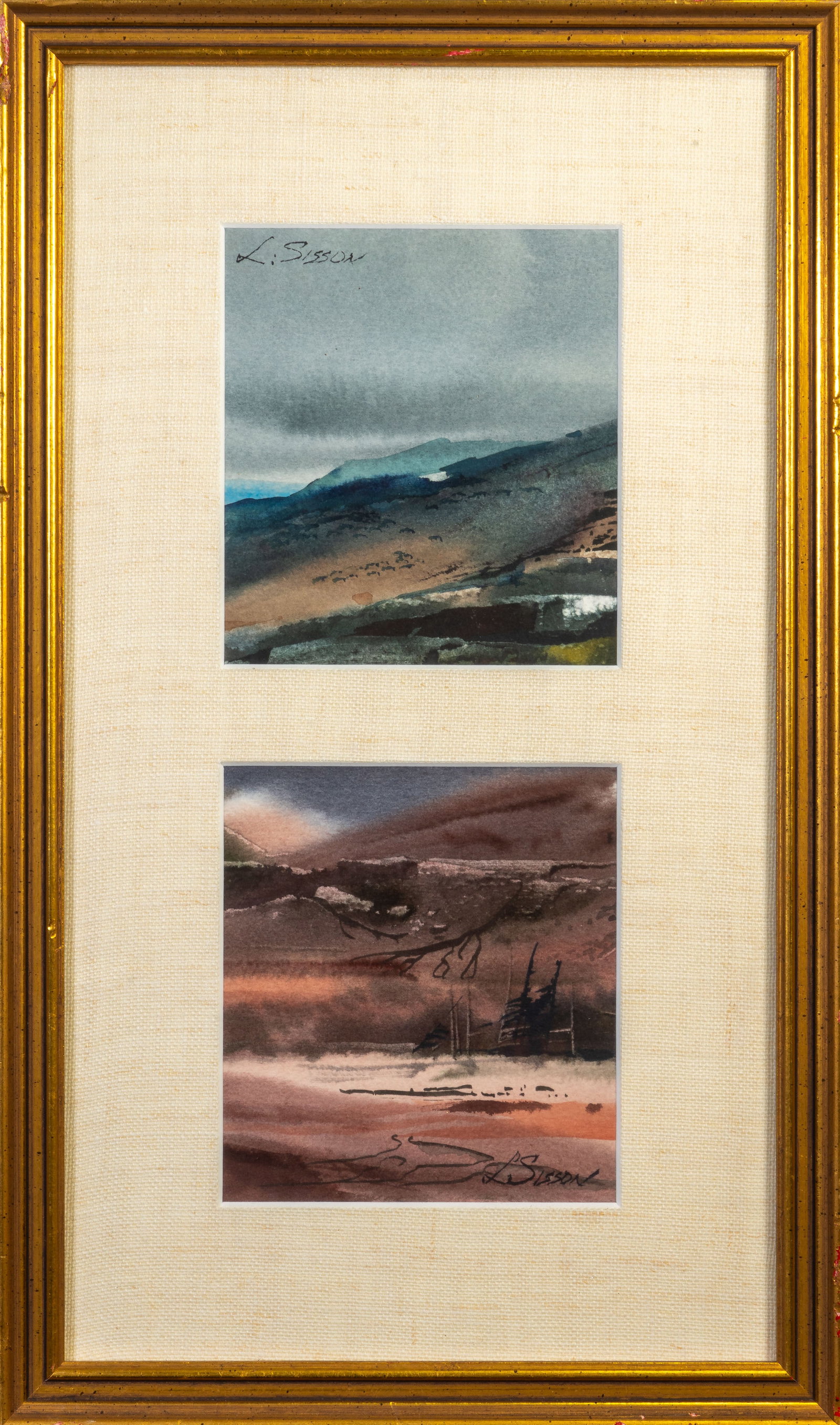 Two Watercolors Lawrence Sisson (American, 1928-2015) (1 of 6)