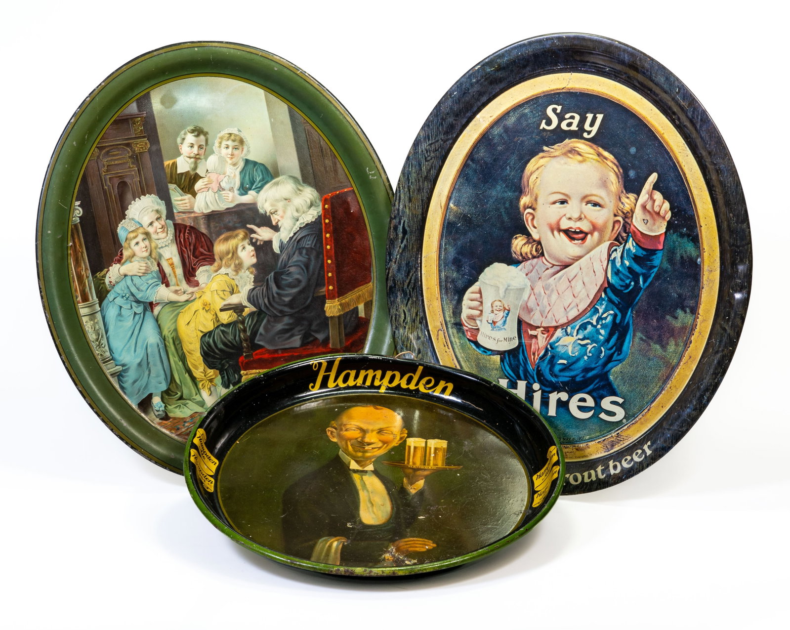 Vintage Advertising Tray Lot (1 of 6)