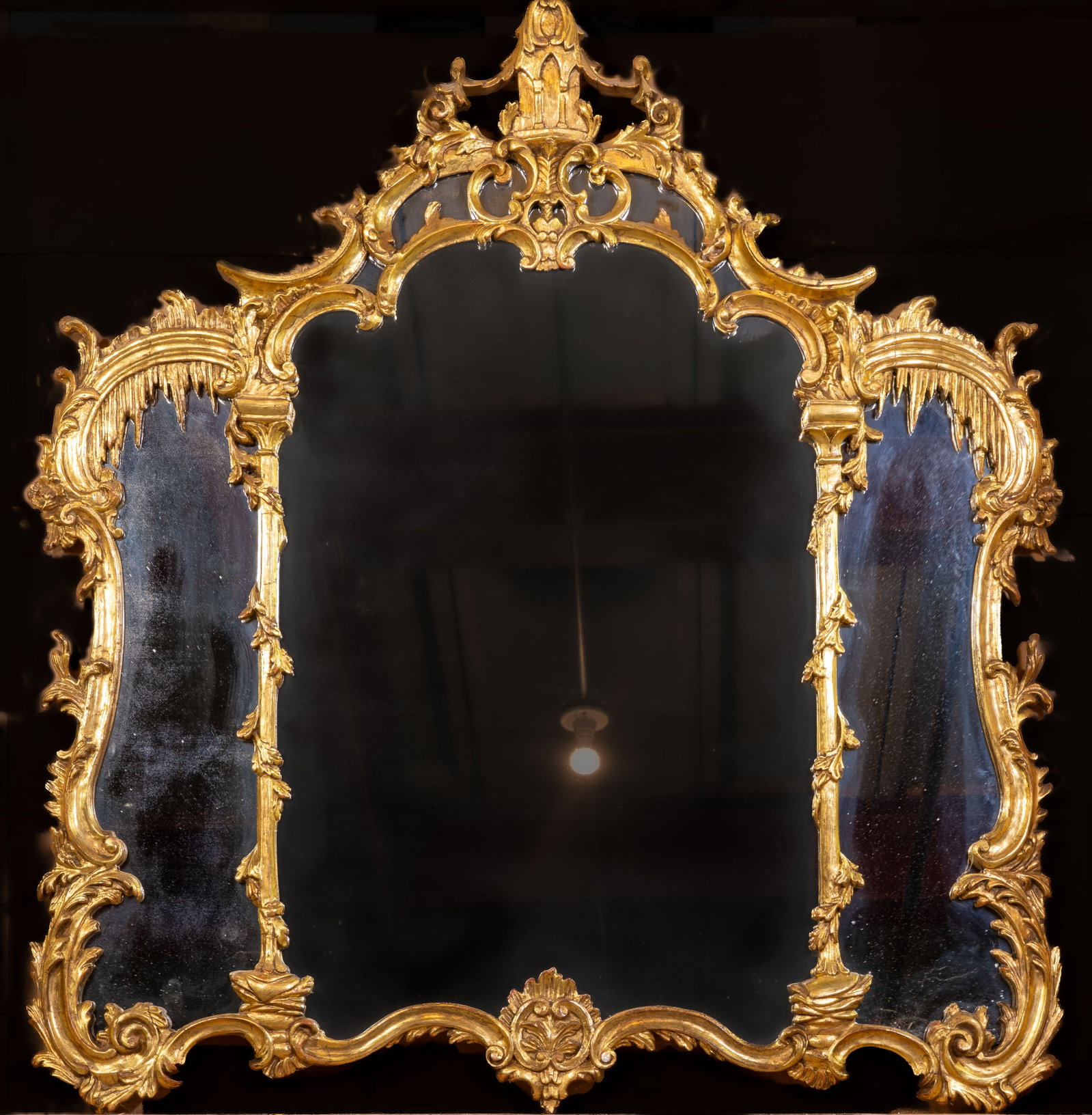 Vintage Rococo Style Giltwood Mirror (1 of 6)