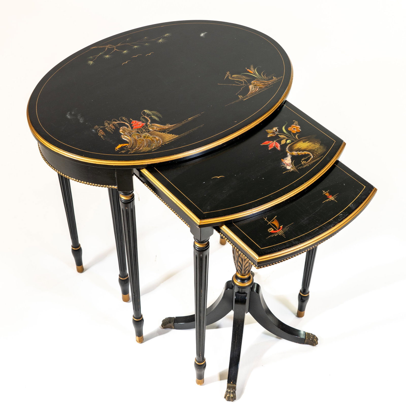 Chinoiserie Triple Nesting Side Tables by Imperial (1 of 16)
