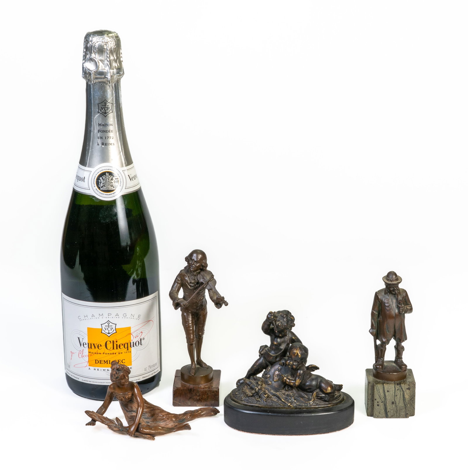 Four (4) Miniature Bronze Figires - 2