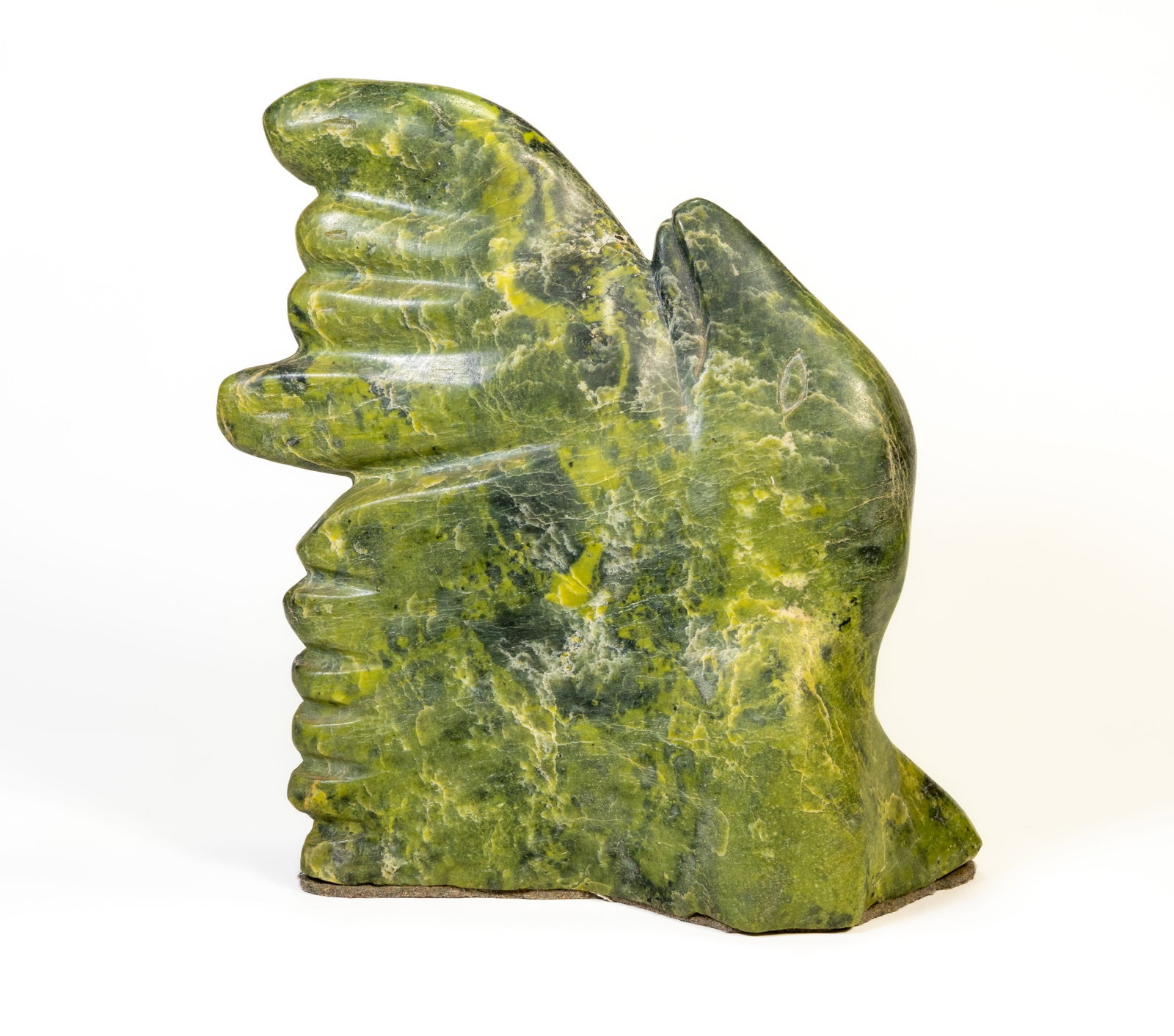 Inuit Sculpture "Emergent Bird" Serpentine Stone (1 of 10)