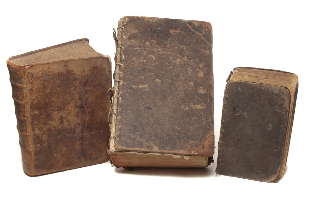 [BIBLES] 3 VOLUMES SOLD TOGETHER: [BIBLES] Including: T-SEANN TIOMNAIDH AGUS AN TIOMNAIDH. London: British and Foreign Bible Society, 1821. From the last corrected edition of the Society in Scotland for propagating Christian knowledge