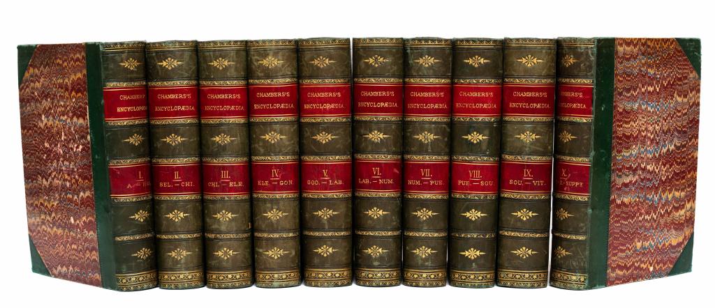[LEATHER BINDINGS] CHAMBERS'S ENCYCLOPÆDIA. 1868 (1 of 3)