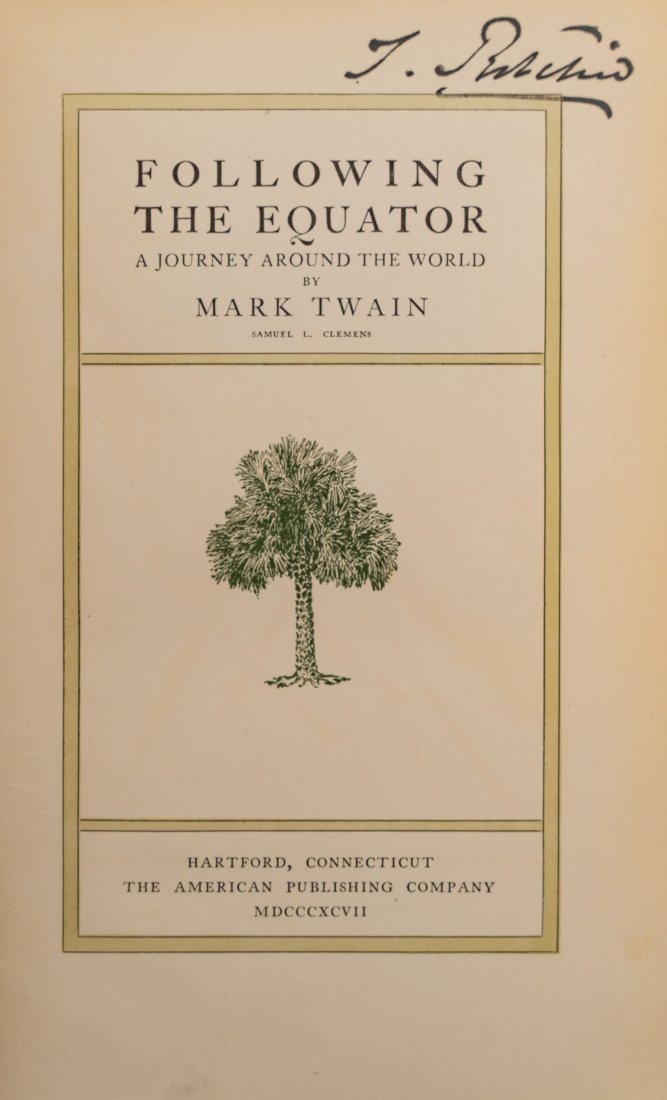 [LITERATURE] TWAIN, MARK. FOLLOWING THE EQUATOR (1 of 5)