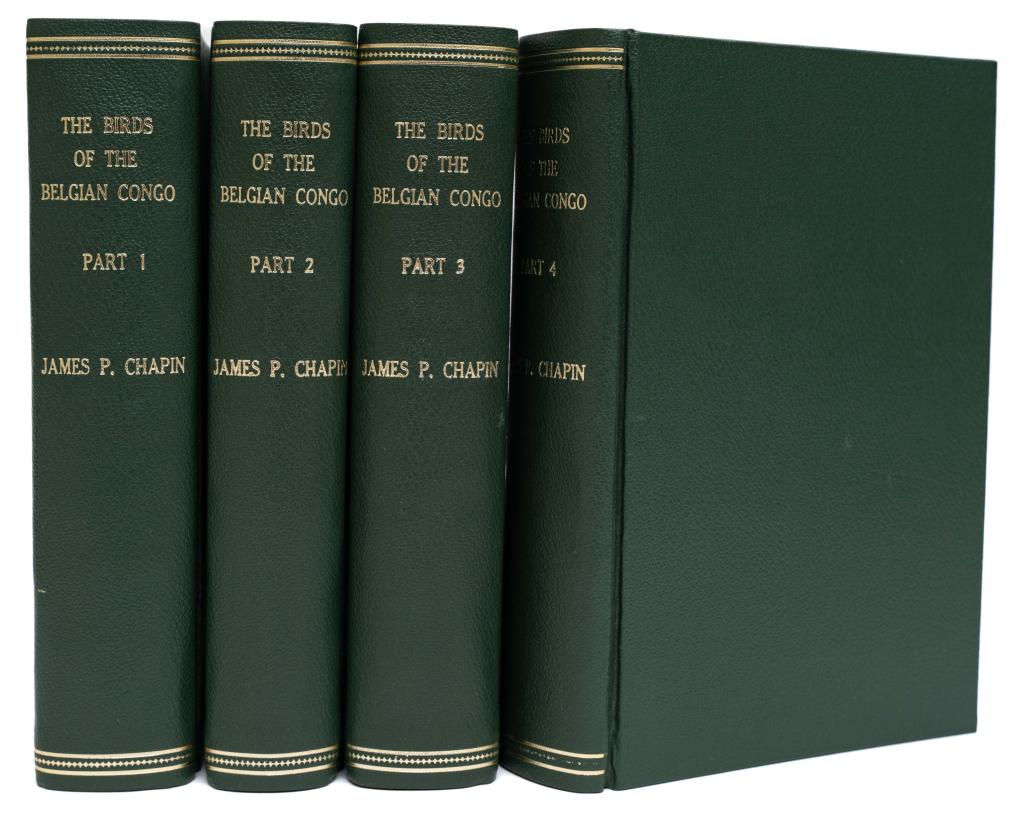 CHAPIN, J. P. BIRDS OF THE BELGIAN CONGO. 1932-54 (1 of 4)