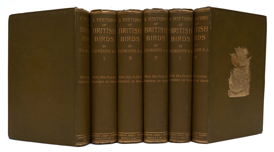 MORRIS, F.O. A HISTORY OF BRITISH BIRDS. 6 V. 1895 (1 of 3)