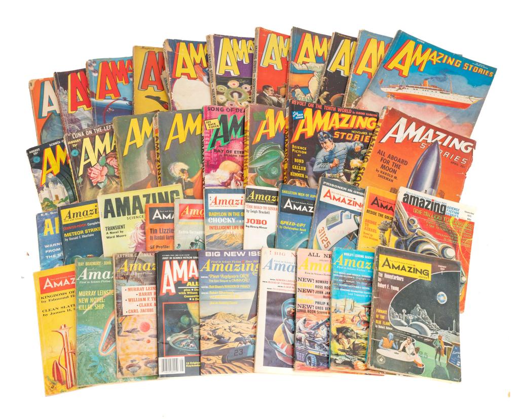 [PULPS] AMAZING STORIES SCI-FI. LOT OF 41 TOGETHER (1 of 4)