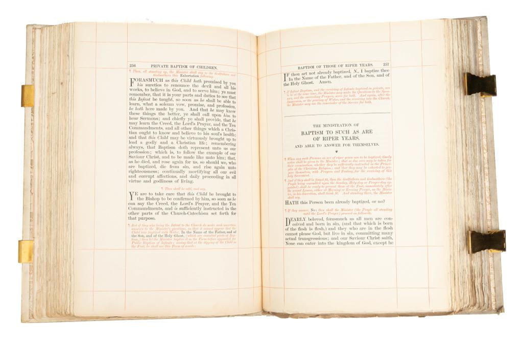 [BIBLES] BOOK OF COMMON PRAYER VELLUM SIGNED (1 of 4)