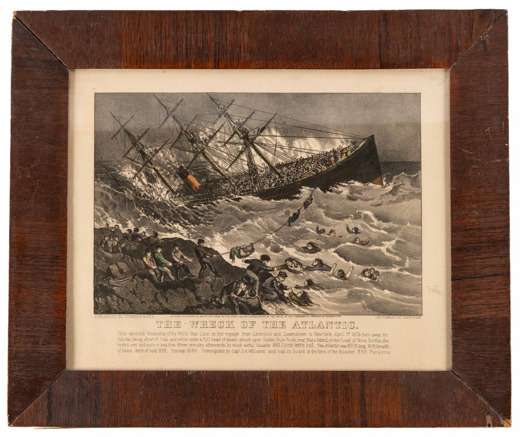 CURRIER & IVES. THE WRECK OF THE ATLANTIC. 1873 (1 of 1)