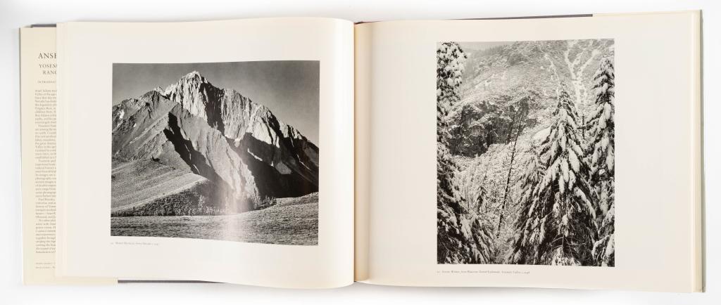 ADAMS, A. YOSEMITE AND RANGE OF LIGHT 1981. SIGNED: Adams, Ansel. YOSEMITE AND THE RANGE OF LIGHT. Boston: New York Graphic Society, 1981. Oblong folio. Full cloth boards, blue backed in maroon. Gilt lettering on spine. With dust jacket, unclipped. Wit
