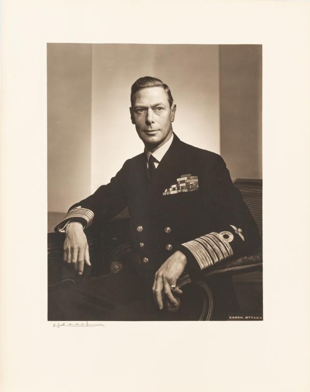 [PRINTS] KARSH, YOUSUF. KING GEORGE VI. (1943) (1 of 1)