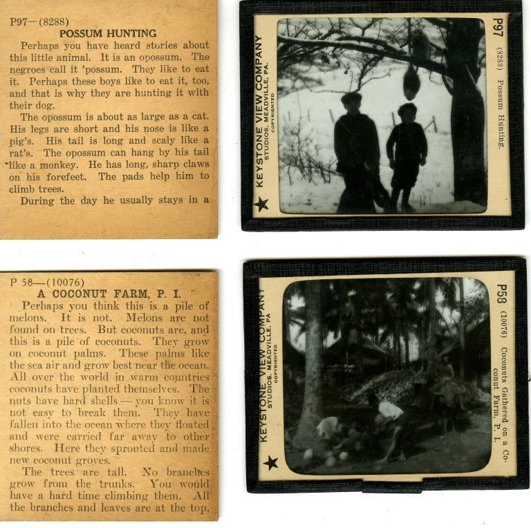 [LANTERN SLIDES] KEYSTONE VIEW. LOT OF APPROX. 239 (1 of 10)