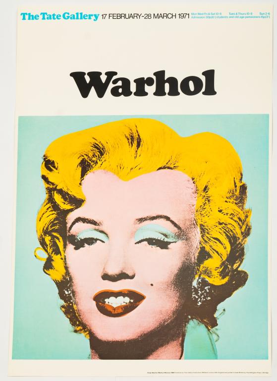 [POSTERS] WARHOL. MONROE. TATE GALLERY 1971 (1 of 1)