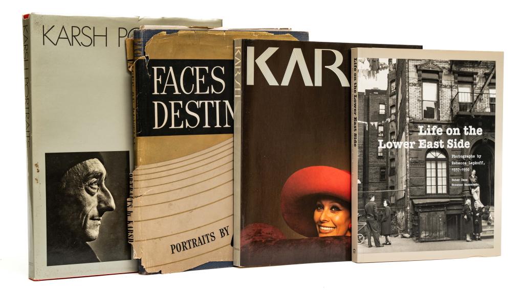 KARSH, SIGNED. LOT OF 3+1 VOLUMES SOLD TOGETHER (1 of 16)