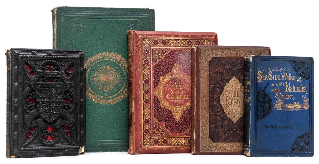 [COLOUR PRINTING] LOT OF 5 VOLUMES SOLD TOGETHER: COLOUR PRINTING. A lot of 5 volumes sold together. Generally good condition, various imperfections: shelfwear/rubbing, corners and spine ends bumped, some wear to joints, etc. Including: Dumphreys, He