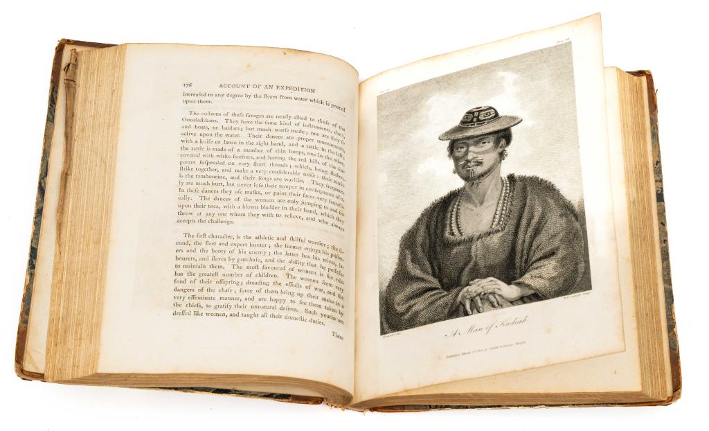 SAUER; BILLINGS. NORTHERN PARTS OF RUSSIA. 1802: Sauer, Martin; Billings, Joseph. AN ACCOUNT OF A GEOGRAPHICAL AND ASTRONOMICAL EXPEDITION TO THE NORTHERN PARTS OF RUSSIA. London: T. Cadell, Jun. and W. Davies, 1802. Quarto. Half calf over marbled p