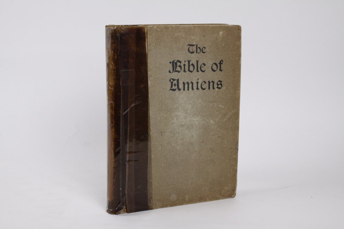 [ALBUMS] RUSKIN, JOHN XVII. BIBLE OF AMIENS. 1904: RUSKIN, JOHN XVII. The Bible of Amiens. Illustrated with platinum prints from original photographs by Vida Francis and Elise Role. Philadelphia: Ferris & Leach, c. 1904. Complete with 36 photographs t
