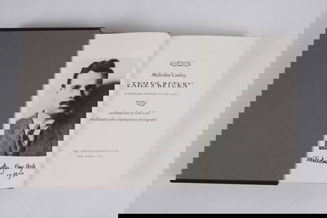 ABBOTT, BERNICE. COWLEY'S EXILE'S RETURN. 1981. SIGNED.: Abbott, Berenice [photographer;]Cowley, Malcolm; Edel, Leon [introduction]. EXILE'S RETURN: A LITERARY ODYSSEY OF THE 1920's. Illustrated with Contemporary Photographs. [SIGNED] New York: Limited