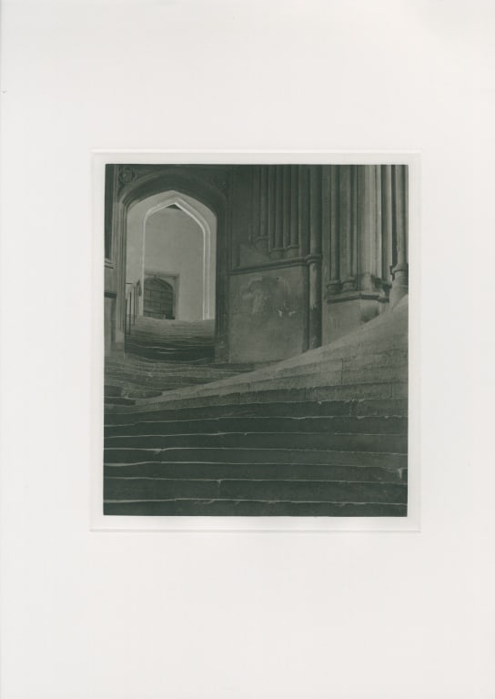 EVANS, FREDERICK. SEA OF STEPS. PHOTOGRAVURE: Evans, Frederick H. SEA OF STEPS. Specially produced hand-pulled dust-grain photogravure from Sea of Steps negative, produced for Aperture's portfolio "The Golden Age of British Photography." Printed 