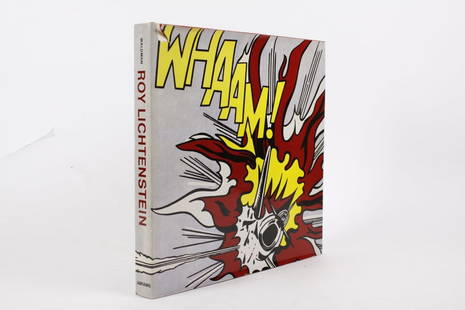 WALDMAN, DIANE. ROY LICHTENSTEIN. 1971: Waldman, Diane. ROY LICHTENSTEIN. New York: Harry N. Abrams, 1971. Square folio. Full red cloth boards. Spine with black lettering. With publisher's dust jacket. Profusely illustrated, with some plate