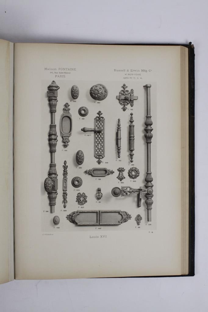 FONTAINE/VAILLANT. DECORATIVE FRENCH HARDWARE 1911 (1 of 3)