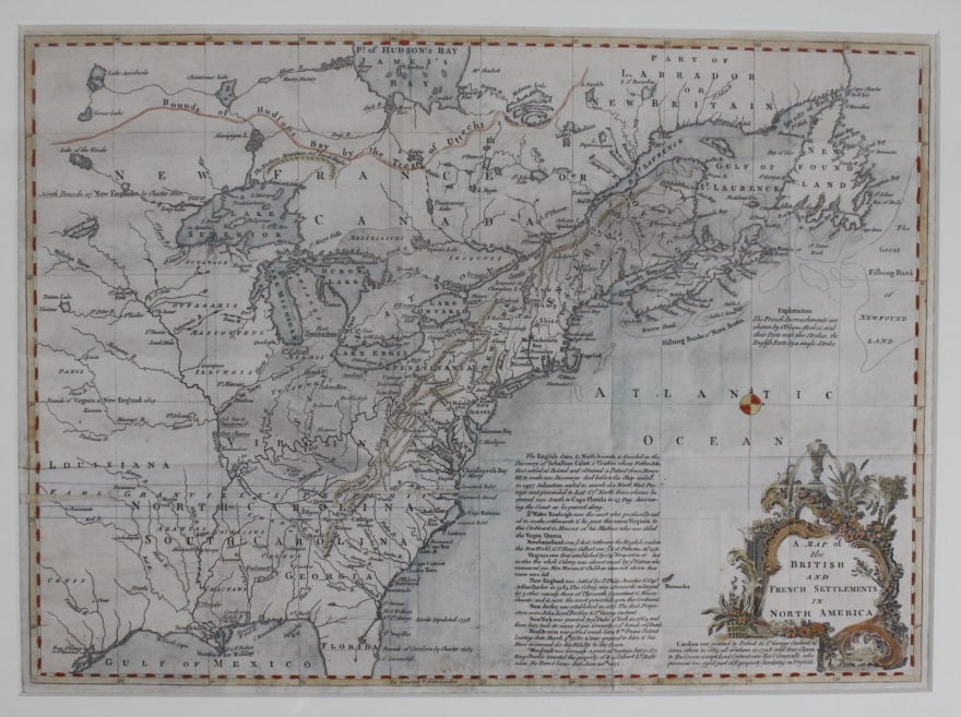 [MAP] BRITISH / FRENCH SETTLEMENTS NORTH AMERICA (1 of 2)