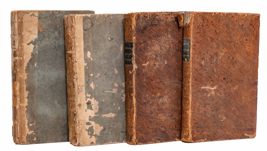 [SCIENCE/MEDICINE] 2 AMERICAN WORKS IN 4 VOLS: SCIENCE/MEDICINE. Lot of 2 American works in 4 volumes sold together. Including: Mitchill, Samuel Latham; Miller, Edward. THE MEDICAL REPOSITORY, AND REVIEW OF AMERICAN PUBLICATIONS ON MEDICINE, SURGE