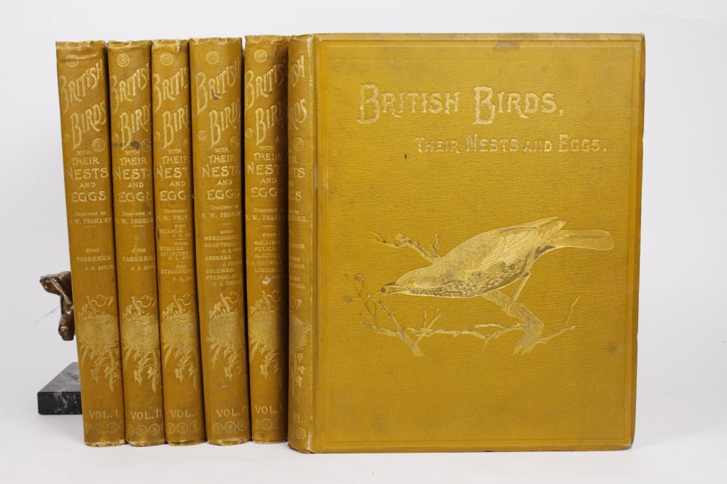 FROHAWK, ET AL. BRITISH BIRDS, NESTS & EGGS. 6 VOL (1 of 4)