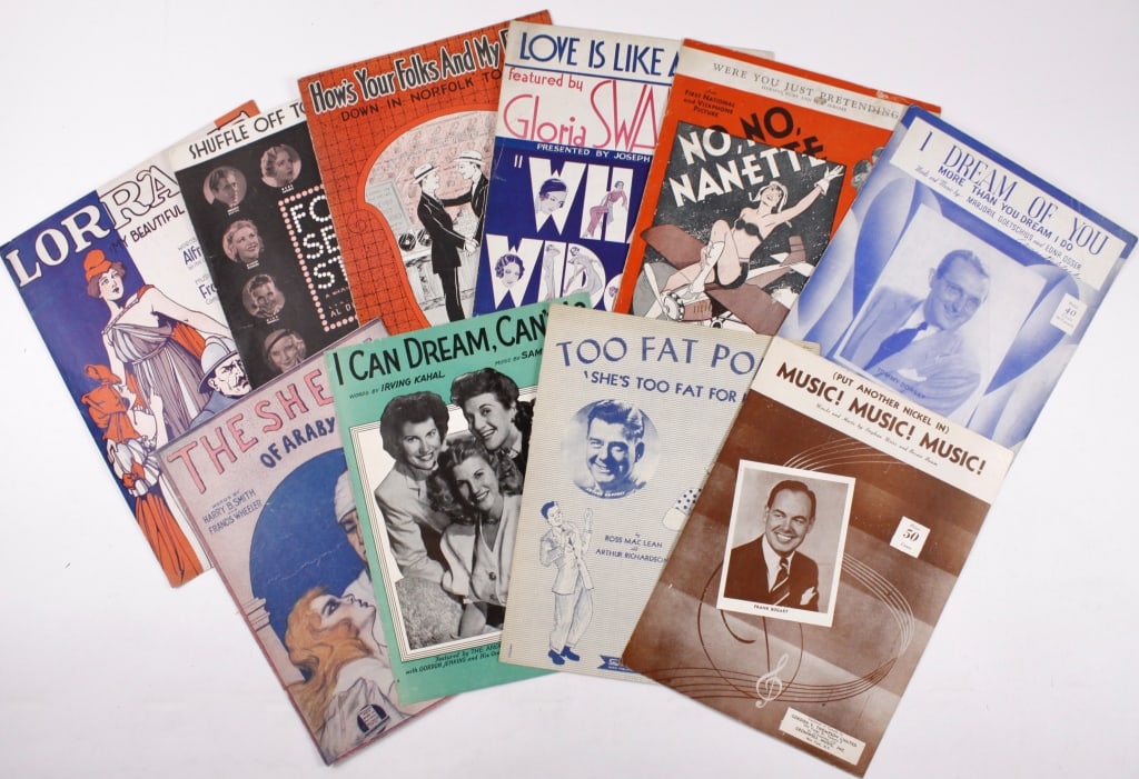 [SHEET MUSIC] LOT OF 250 PIECES SOLD TOGETHER (1 of 3)