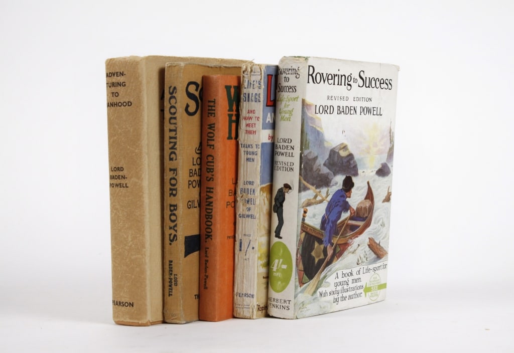 [BOY SCOUTS] LORD BADEN-POWELL. LOT OF 5 VOLUMES (1 of 4)