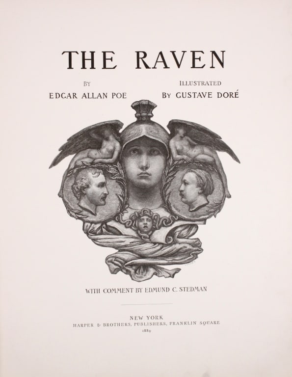 DORE, GUSTAVE; POE, EDGAR ALLAN. THE RAVEN. 1884 (1 of 5)
