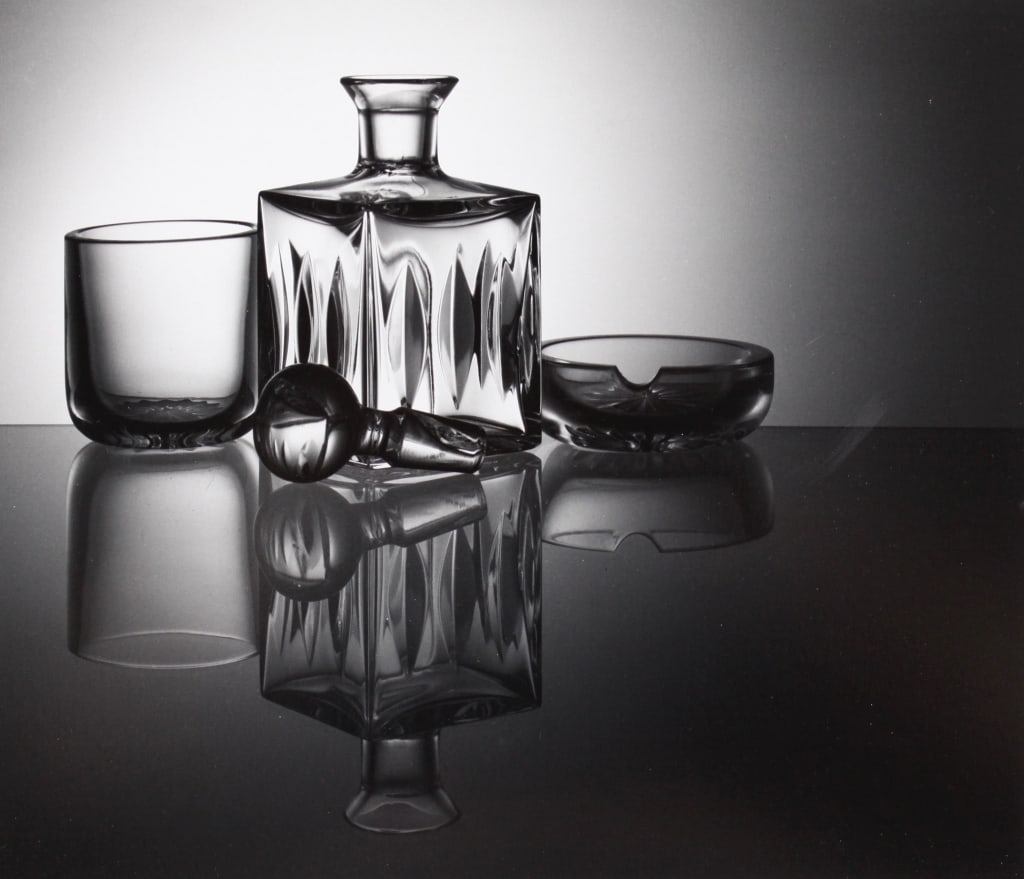 DEXTER, KING. CRYSTAL STILL LIFE, CALIFORNIA. 1981: DEXTER, King. CRYSTAL STILL LIFE, SAN FRANCISCO, CALIFORNIA. Negative made 1975, print made 1981. Silver print mounted in archival mat, signed on mat recto. Mat with backstamp on verso, title and deta