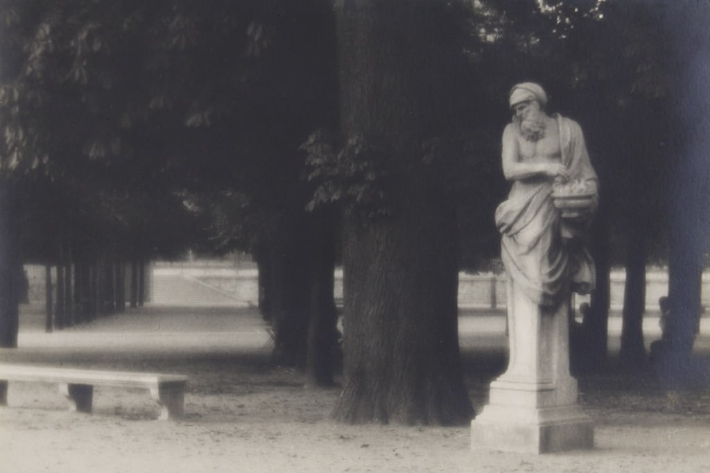 ODIORNE, WILLIAM. STATUE IN A PARIS PARK. 1920s (1 of 5)