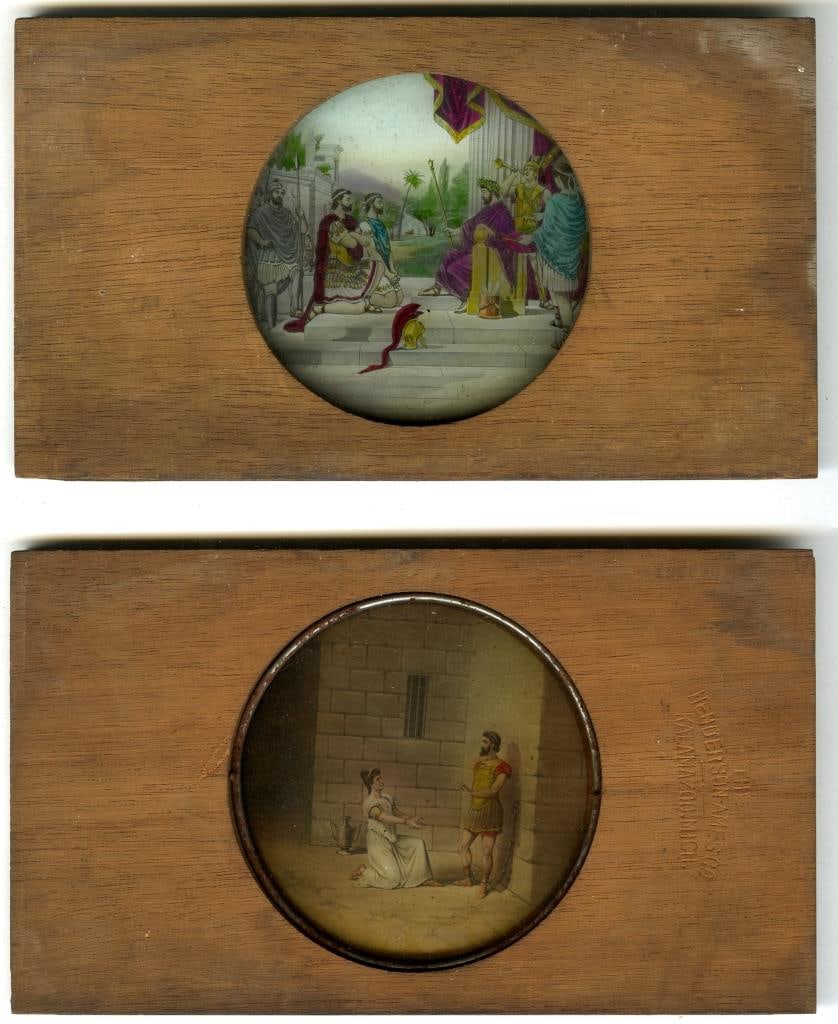 [LANTERN SLIDES] LOT OF 40 ART/STORY SLIDES (1 of 4)