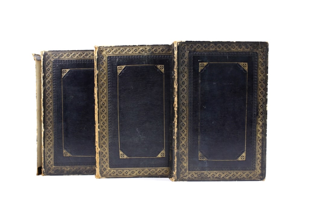 HOLY BIBLE. 3 VOLS. 1815. ILLUS W/STEEL ENGRAVINGS: 3 volumes: THE HOLY BIBLE, CONTAINING THE OLD AND NEW TESTAMENTS, TRANSLATED OUT OF THE ORIGINAL TONGUES, AND WITH THE FORMER TRANSLATIONS DILIGENTLY COMPARED AND REVISED, BY HIS MAJESTY'S SPECIAL COM