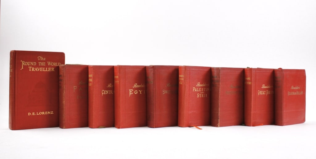 [BAEDEKER] GUIDE BOOKS. LOT OF 8+1 SOLD TOGETHER (1 of 2)